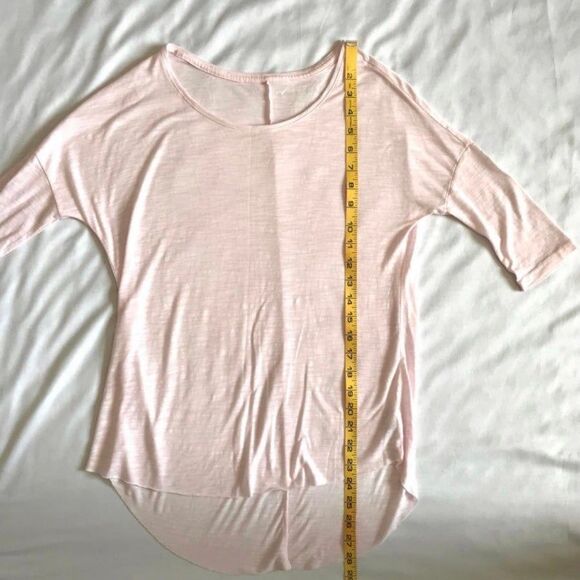 American Eagle AEO Womens Top XXS Pink Jegging T Tee Shirt Hi Lo Round Neck MINT - Picture 9 of 10